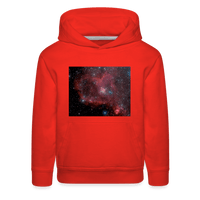 Kids Heart Nebula Hoodie - red