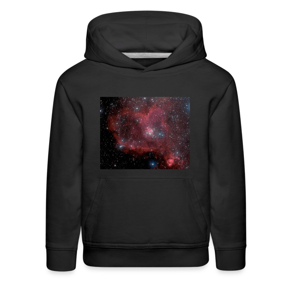 Kids Heart Nebula Hoodie - black