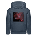 Kids Heart Nebula Hoodie - heather denim