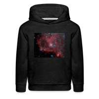 Kids Heart Nebula Hoodie - charcoal grey