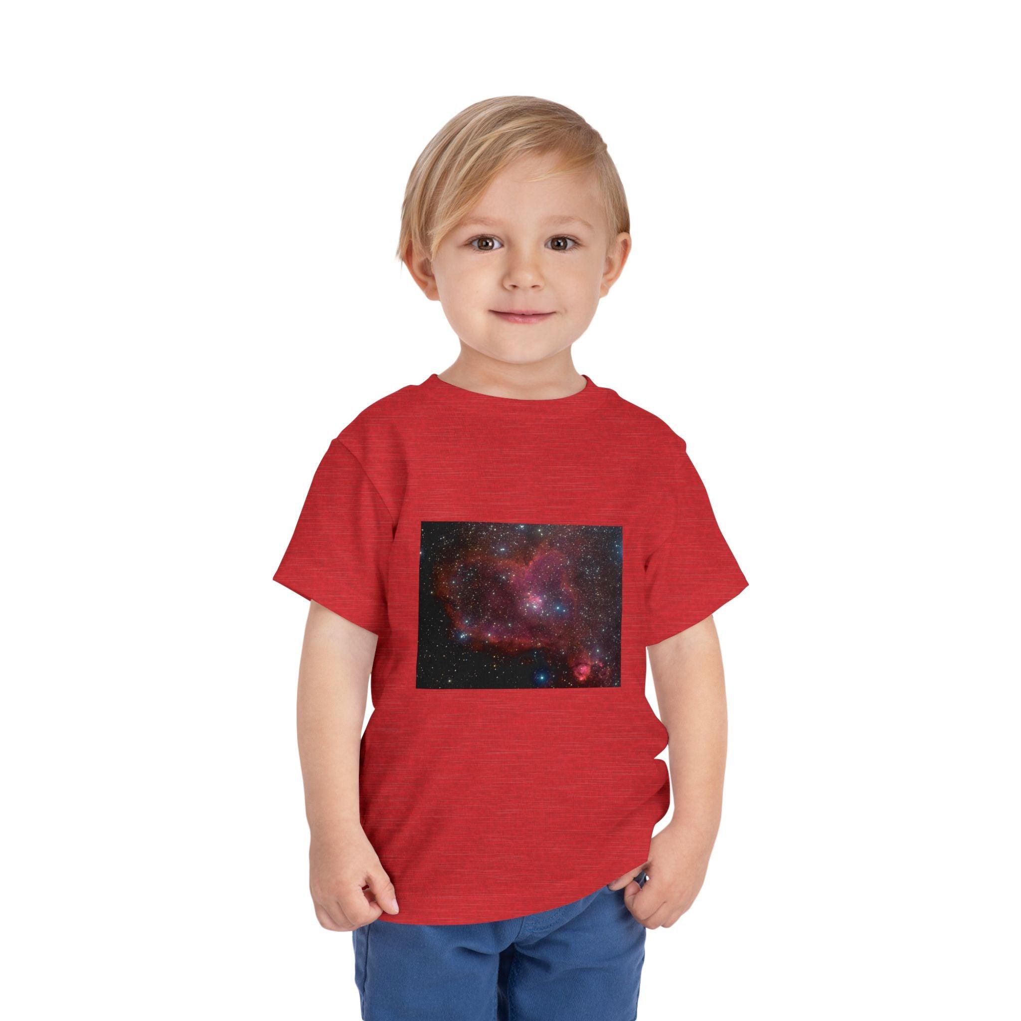 Toddler Heart Nebula Short Sleeve Tee