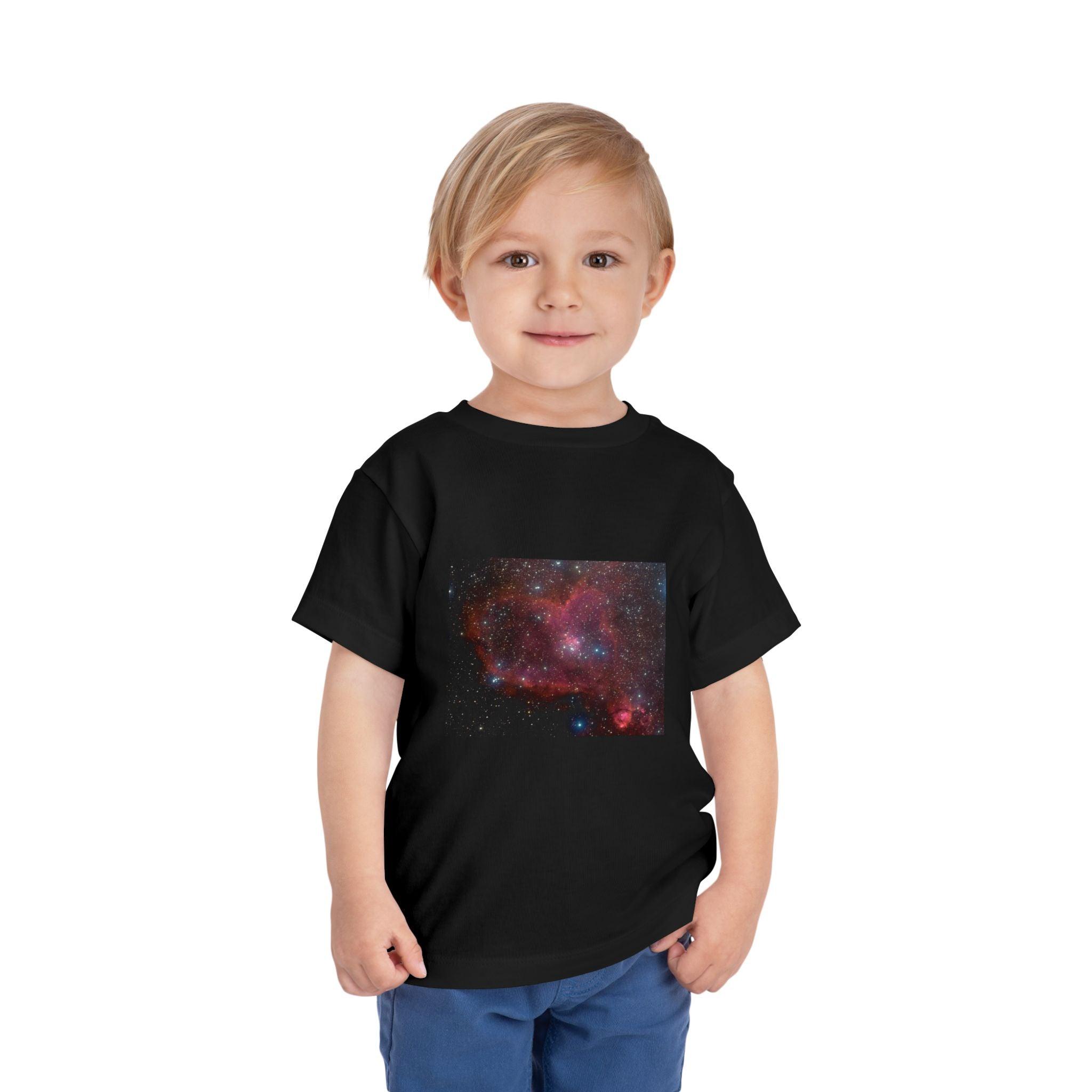 Toddler Heart Nebula Short Sleeve Tee