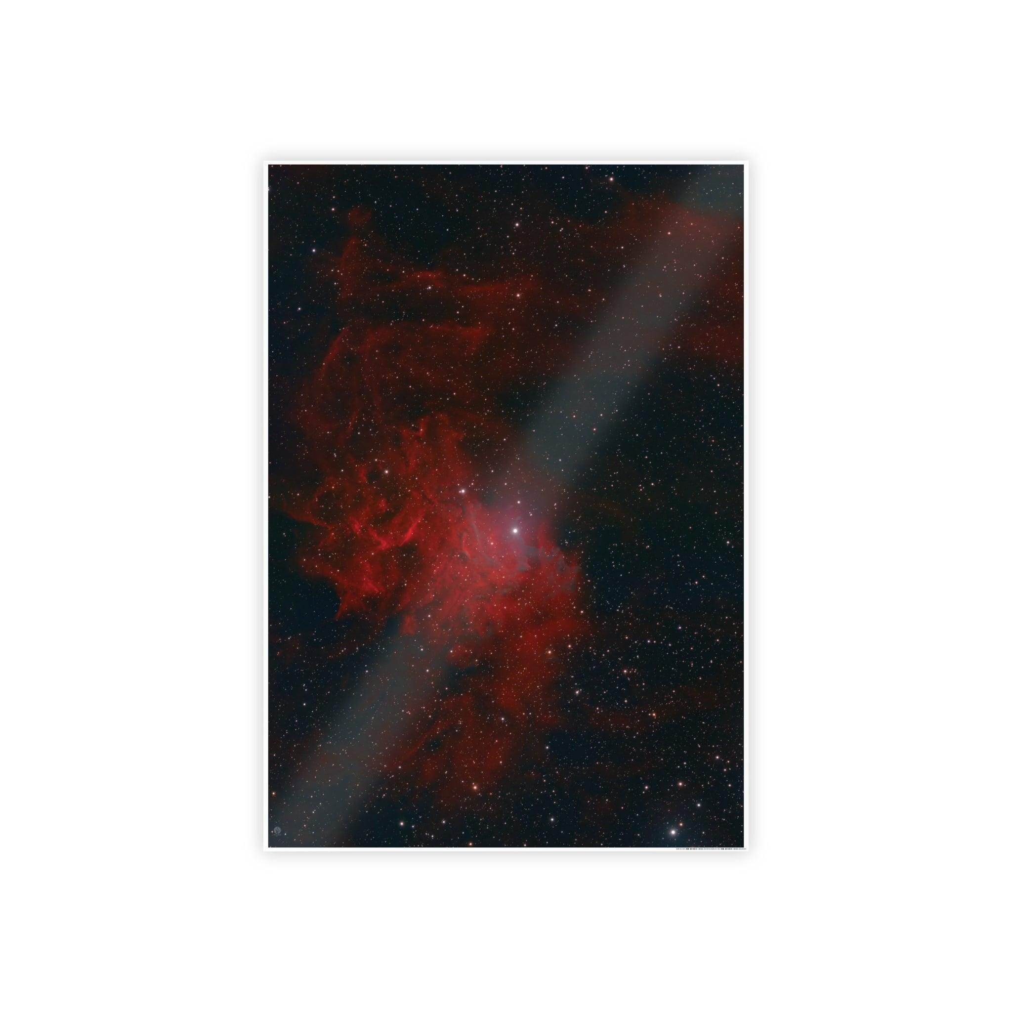 Poster of the Flaming Star Nebula (IC-405) - Miscellaneous Nerdery