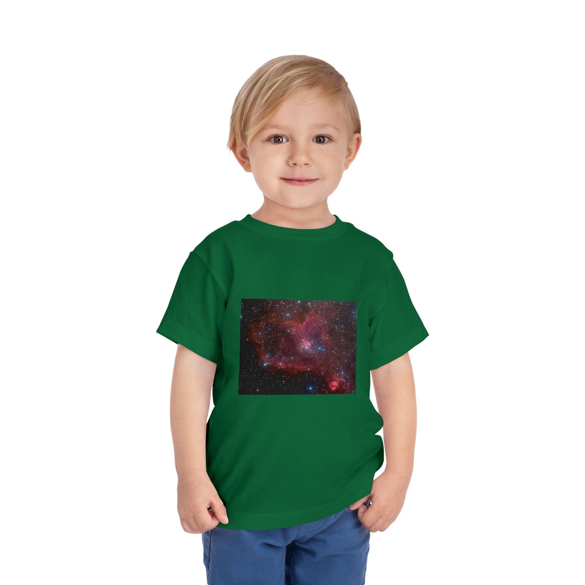 Toddler Heart Nebula Short Sleeve Tee