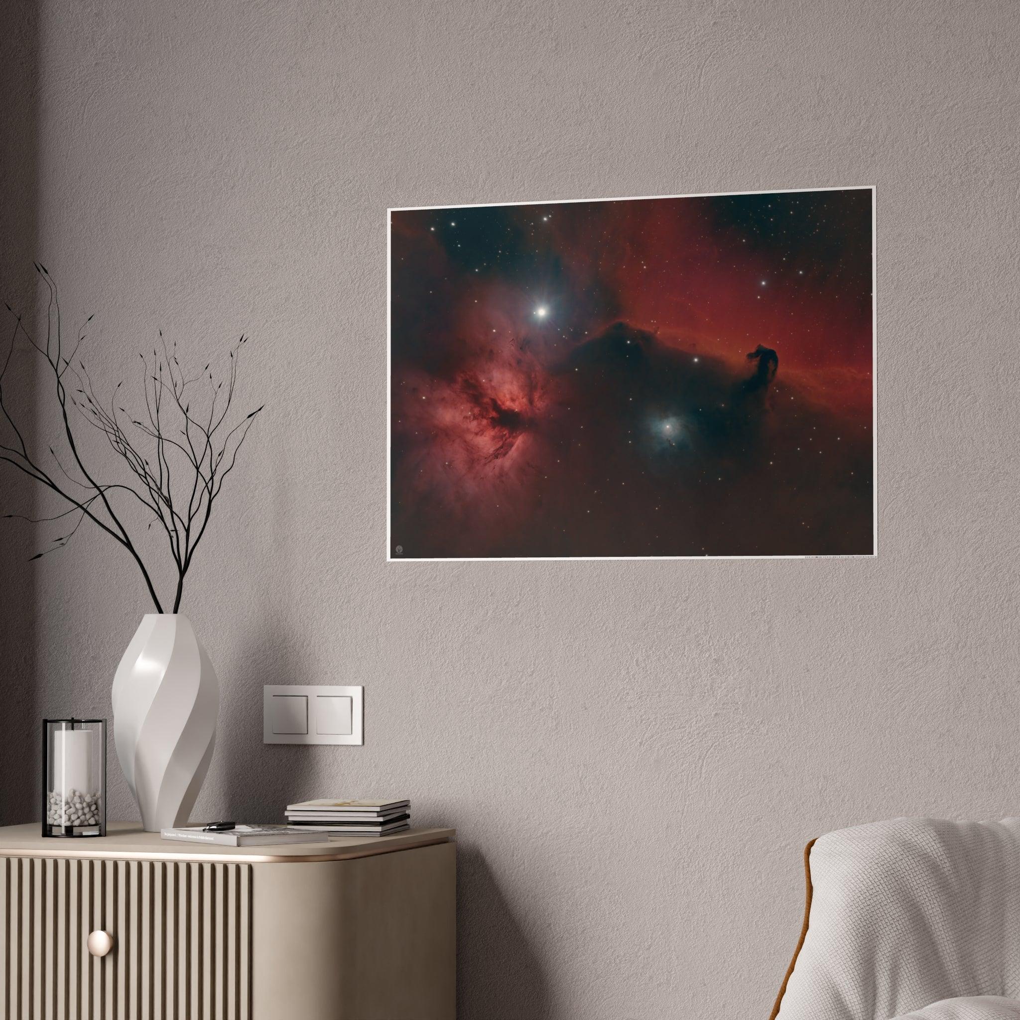 Poster of the Horsehead and Flame Nebulae - Miscellaneous Nerdery