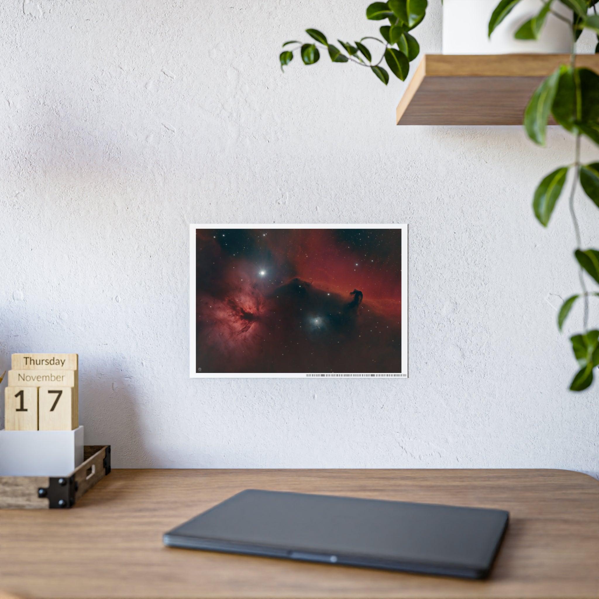 Poster of the Horsehead and Flame Nebulae - Miscellaneous Nerdery