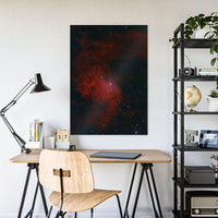 Poster of the Flaming Star Nebula (IC-405) - Miscellaneous Nerdery