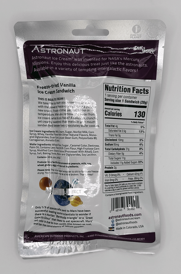 Astronaut Ice Cream Sandwiches - Vanilla