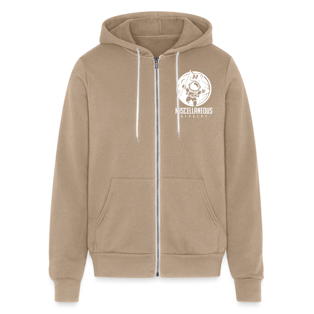 Miscellaneous Nerdery Full-Zip Hoodie - tan